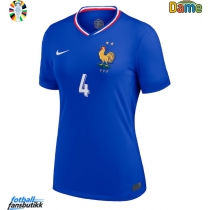 Frankrike Dayot Upamecano #4 Hjemmedrakt Dame EM 2024 Kortermet